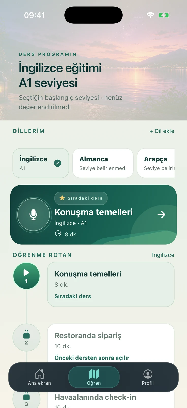 Lingoza — kişisel öğrenme yolu